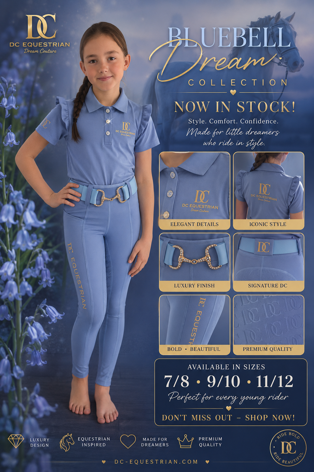Bluebell Dream Luxury Belt